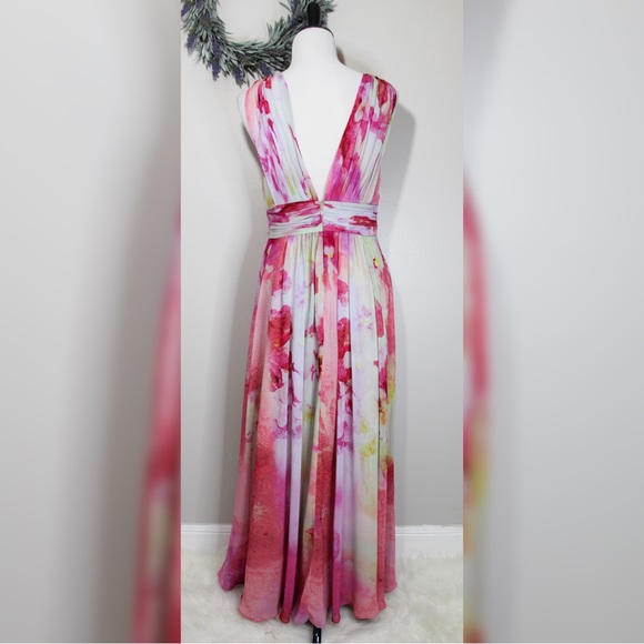 Fame and Partners Long watercolor gown - Picture 4 of 16